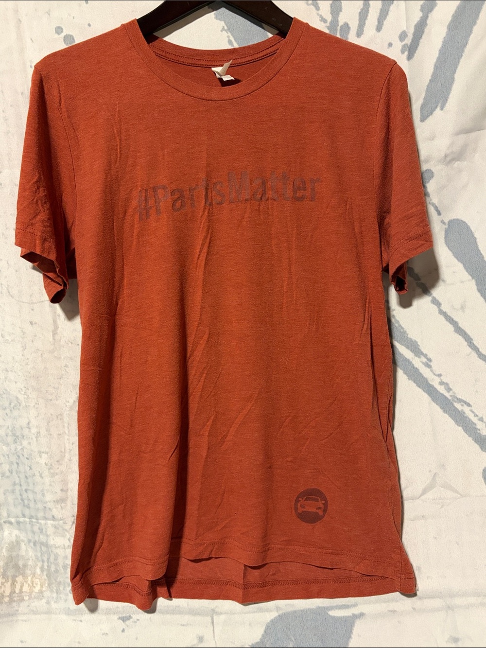 #PartsMatter Federal-Mogul Bella Canvas Men's Rust Short Sleeve Graphic Tee